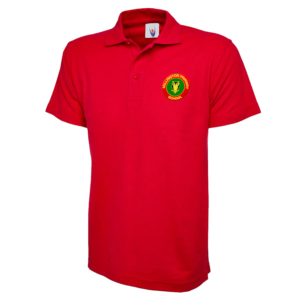 Student Millington PS Polo Shirt - Red