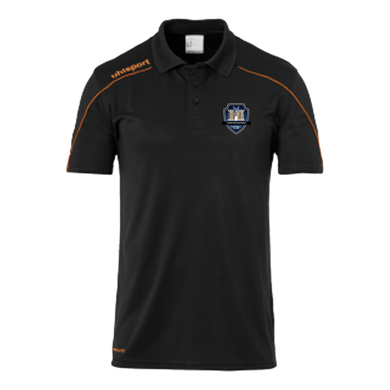 Official Castlecaulfield FC Black Players Polo