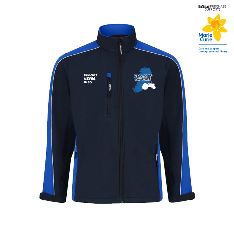 Navy/Royal Softshell Hallions on Tour