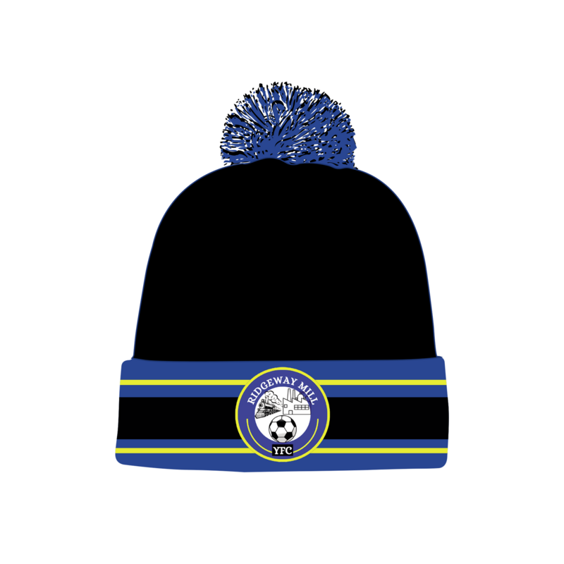 Ridgeway Mill YFC Bobble Hat (Black/Blue)