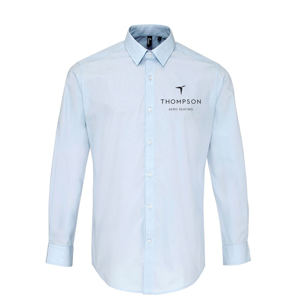 Thompson Aero Seating  Long Sleeve Blue Shirt (Mens)