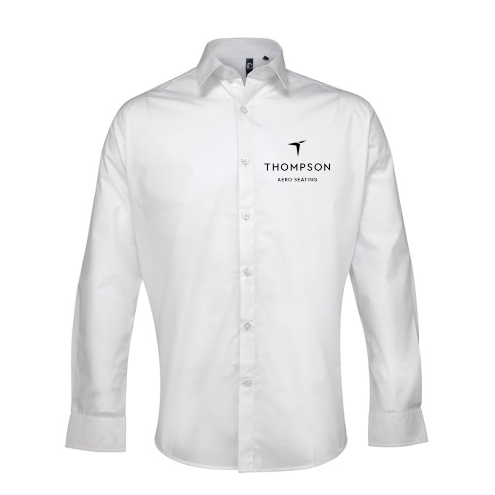 Thompson Aero Seating  Long Sleeve White Shirt (Mens)