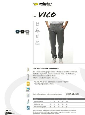 Switcher unisex Sweatpants Vico