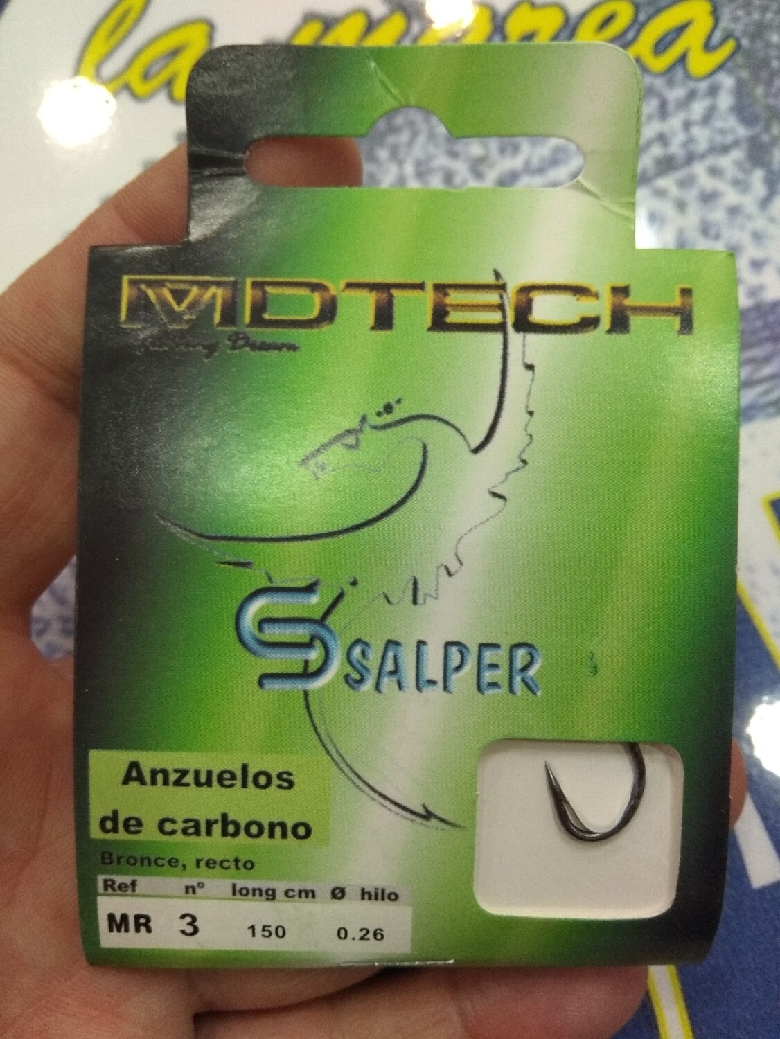 Anzuelo Salper Num3 - linea0.26 - 1.50Mtr
