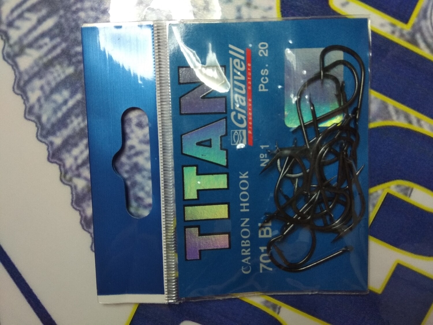 Anzuelo num1 - 20und - carbon - 701bl