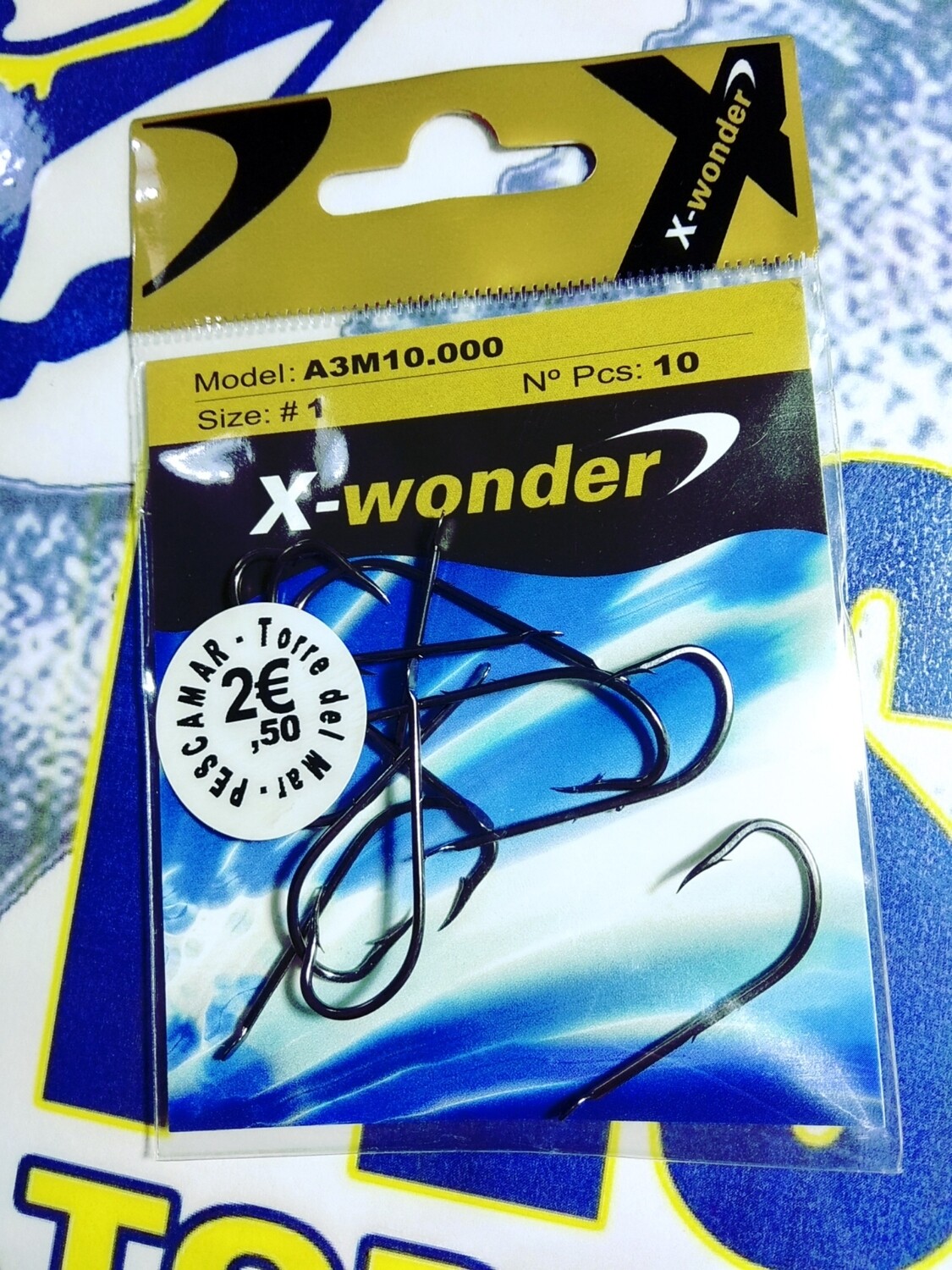 Anzuelo num1 - 10unid - pala - Xwonder