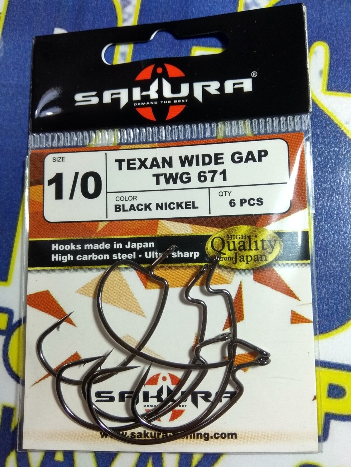 Anzuelo num1/0 - 6unid - texan wide