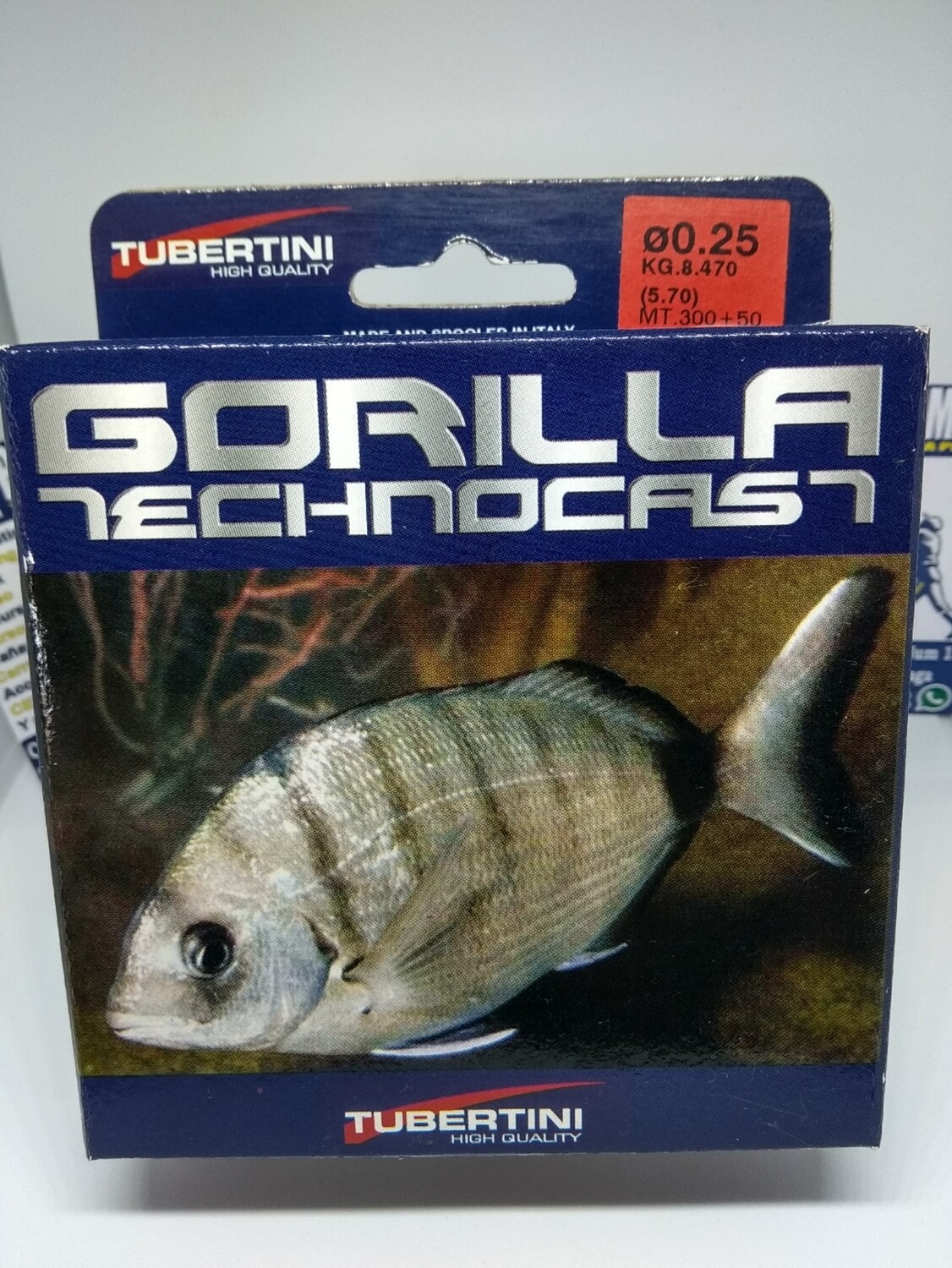 Linea 350mt - 0.25mm - 8,47kg - tubertini