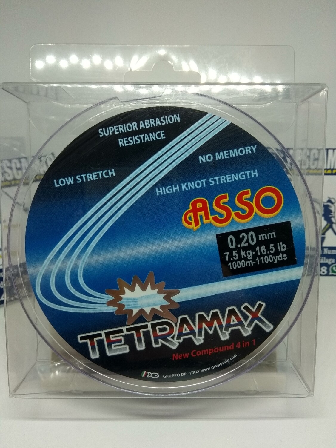 Linea 1000mt - 0.20mm - 7,5kg - asso