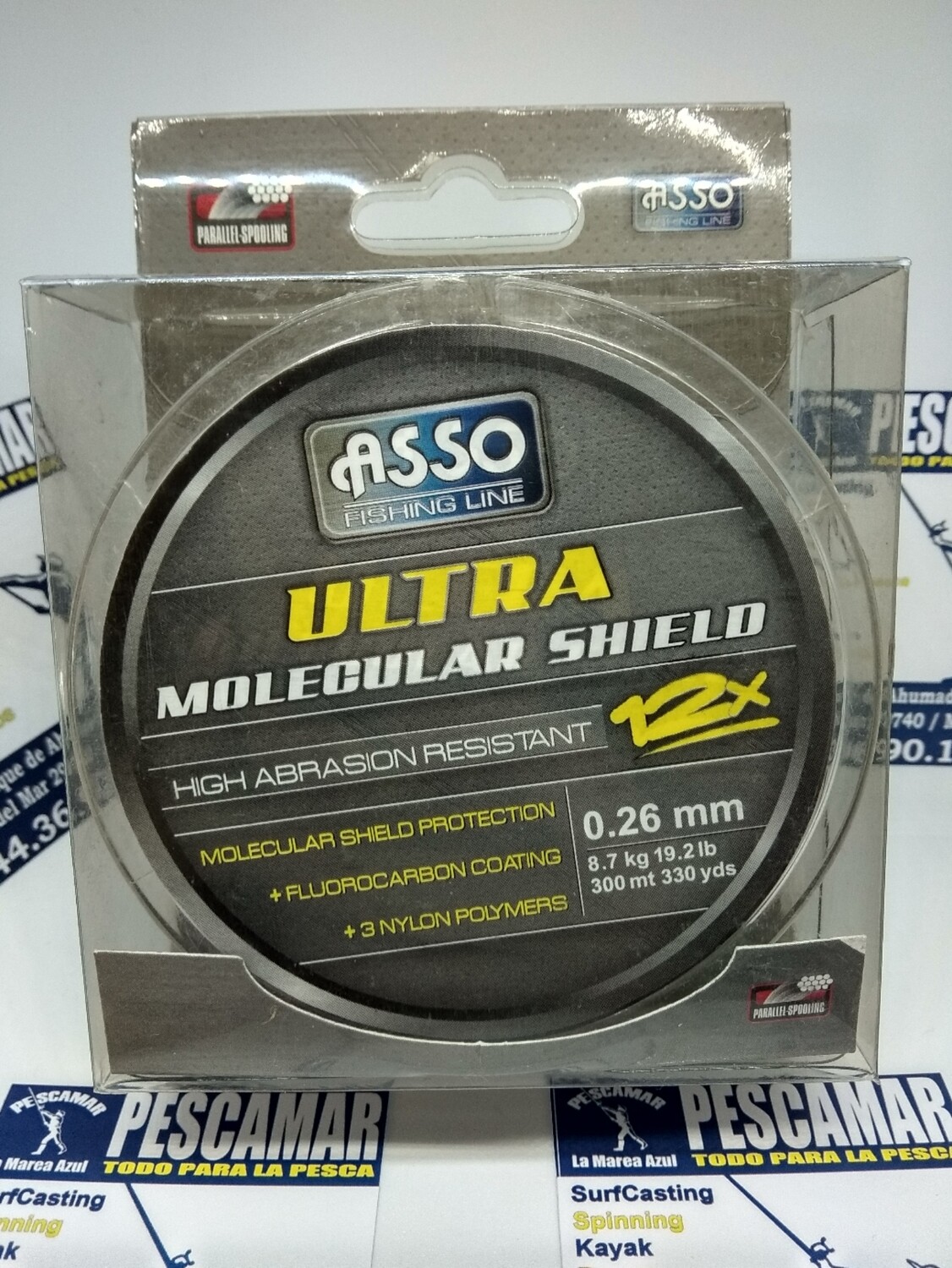 Linea 300mt - 0.26mm - 8,70kg - asso