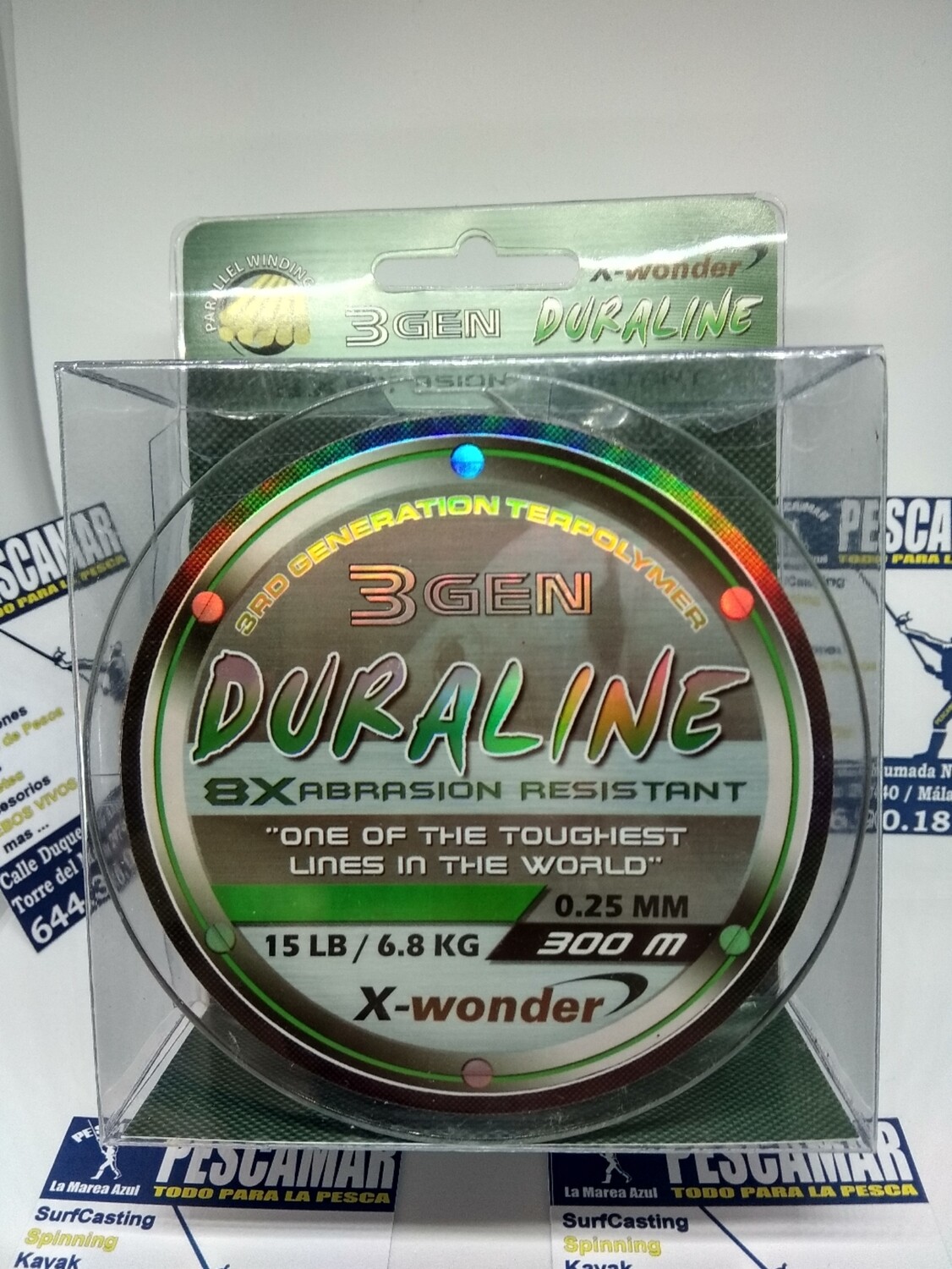 Linea 300mt - 0.25mm - 6,8kg - xwonder - duraline