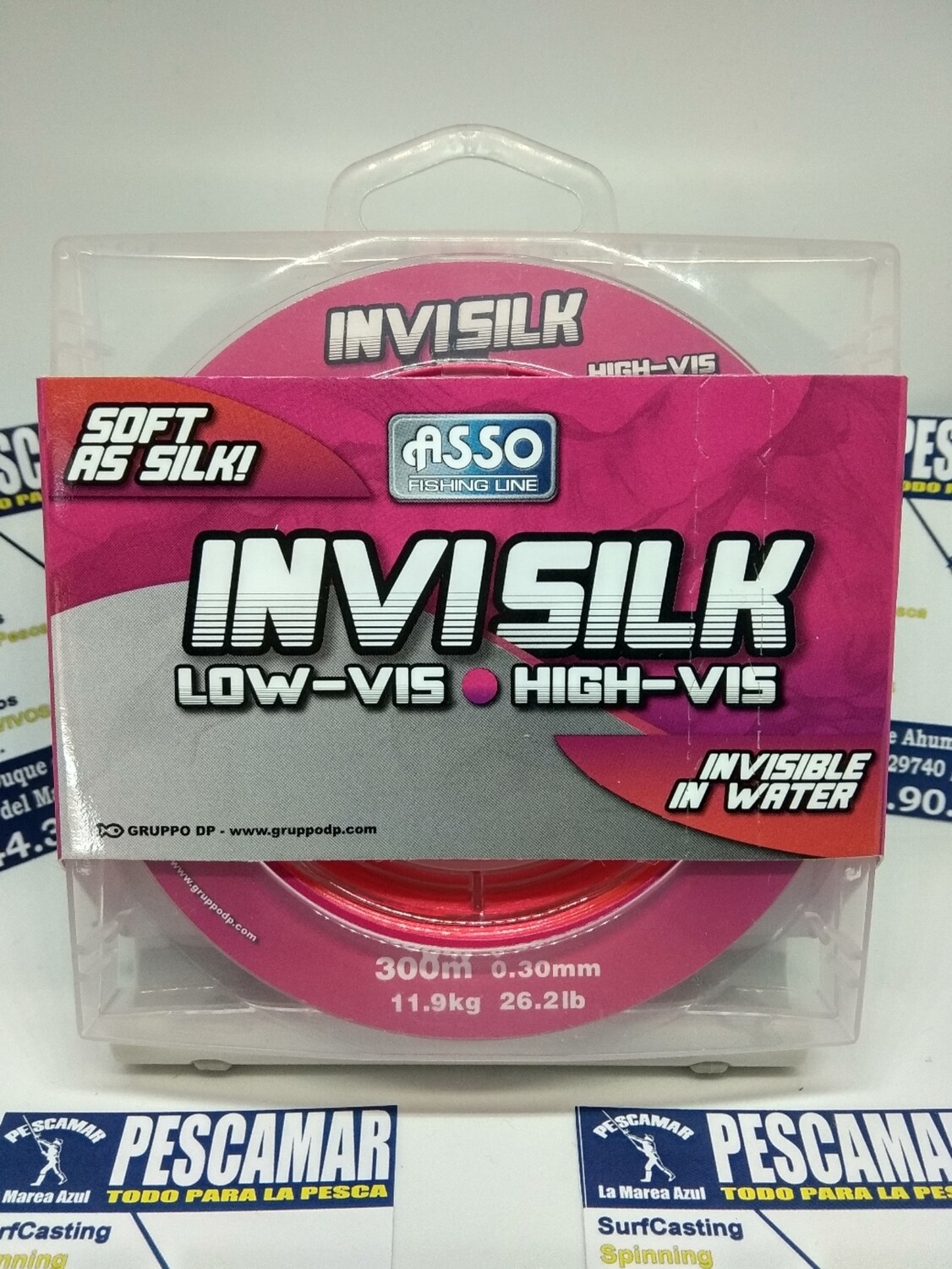 Linea 300mt - 0.30mm - 11,90kg - asso INVISILK