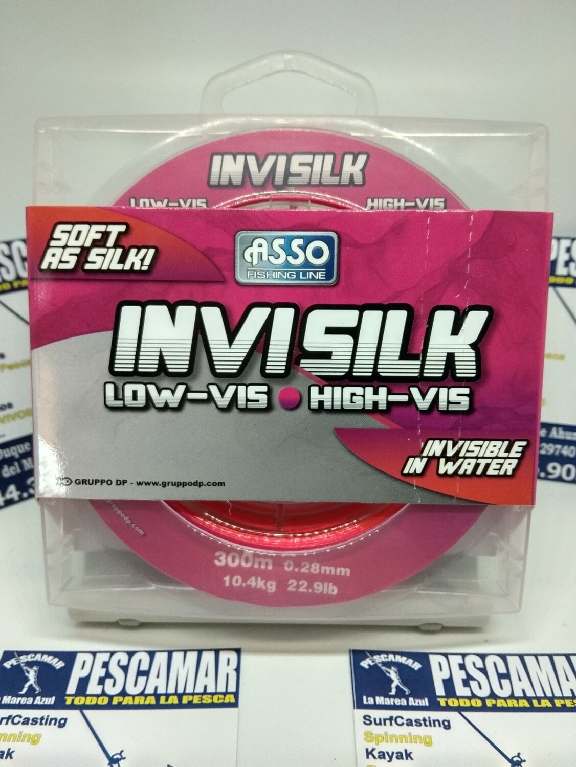 Linea 300mt - 0.28mm - 10,40kg - asso INVISILK