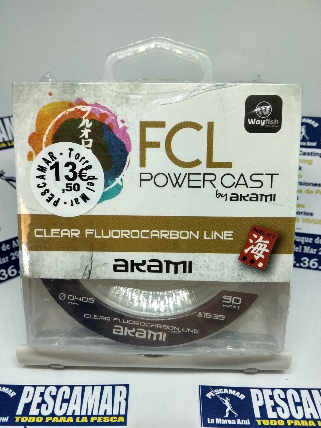 Linea 50mt - 0.405mm - 16,35kg - akami