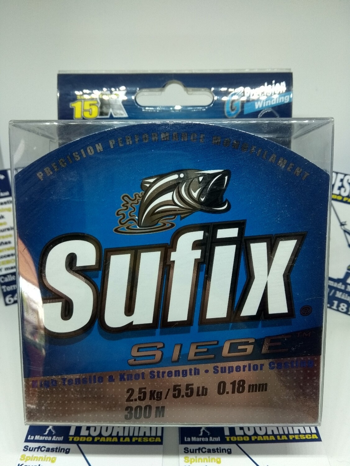 Linea 300mt - 0.18mm - 2,50kg - sufix