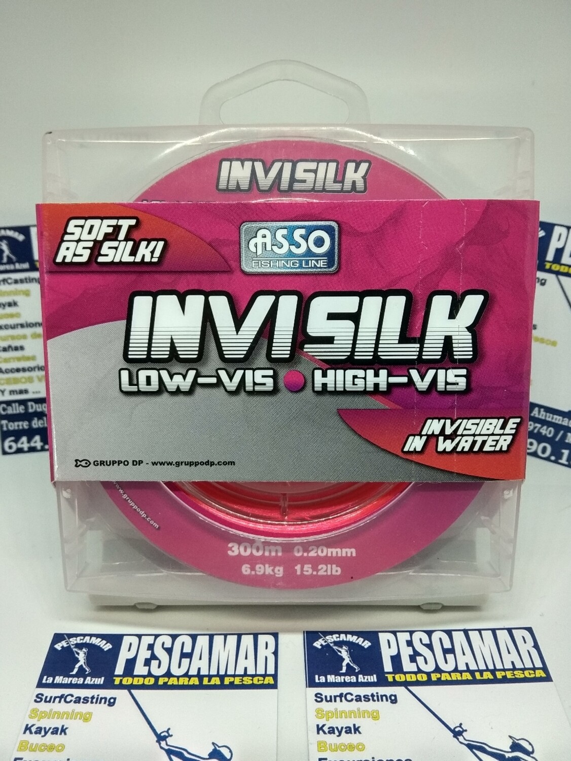 Linea 300mt - 0.20mm - 6,90kg - asso INVISILK