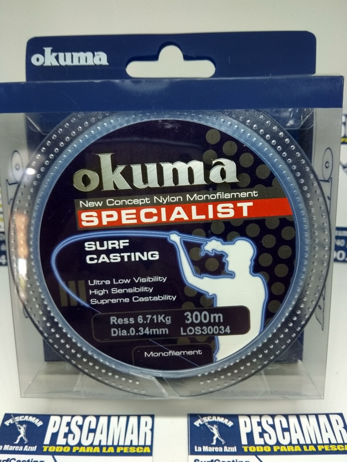 Linea 300mt - 0.34mm - 6,71kg - okuma