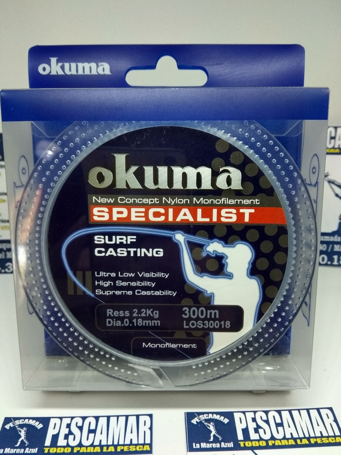 Linea 300mt - 0.18mm - 2,2kg - okuma