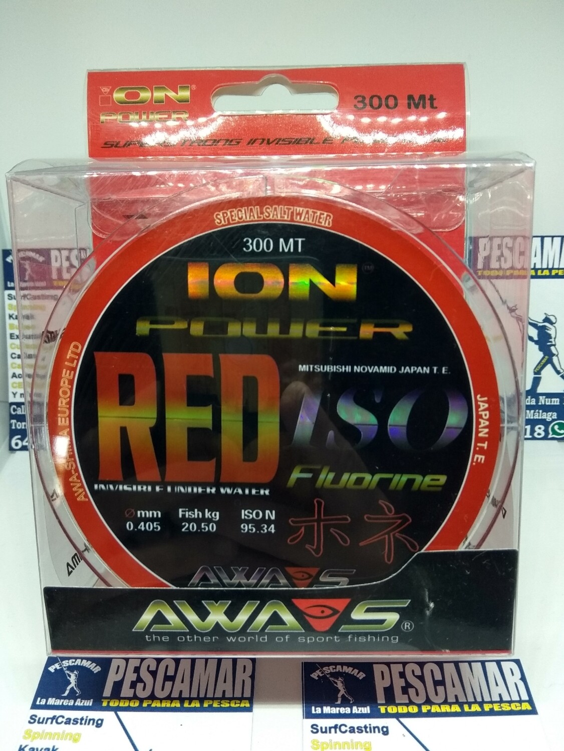 Linea 300mt - 0.405mm - 20,50kg - awashima