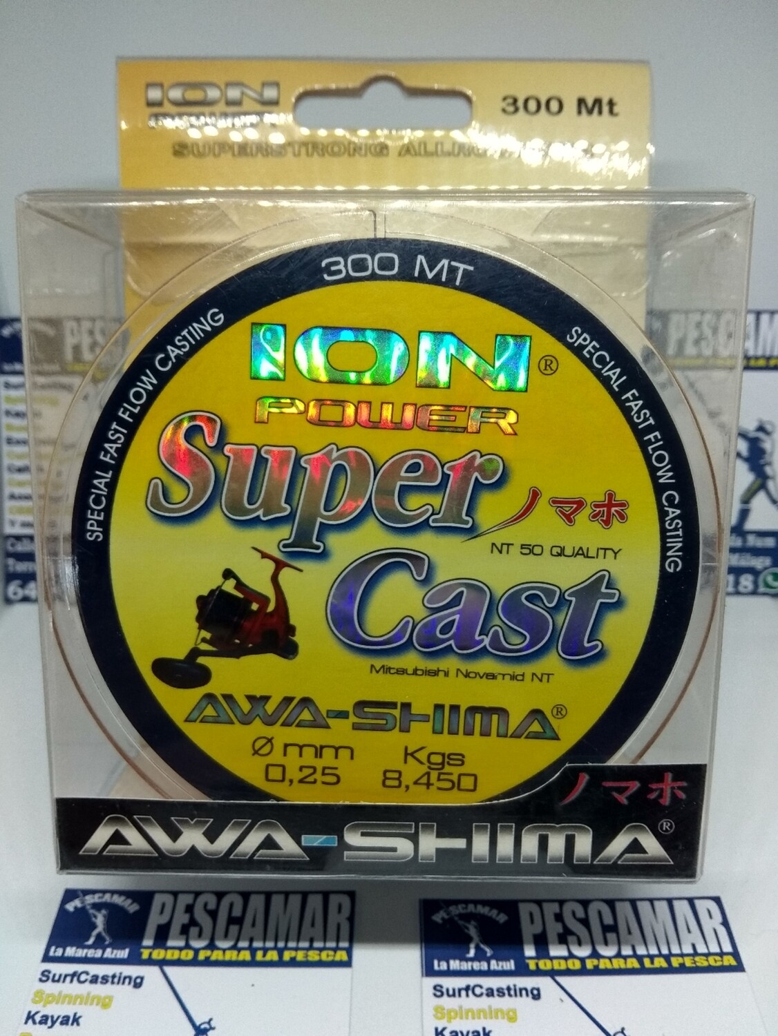 Linea 300mt - 0.25mm - 8,450kg - awashima