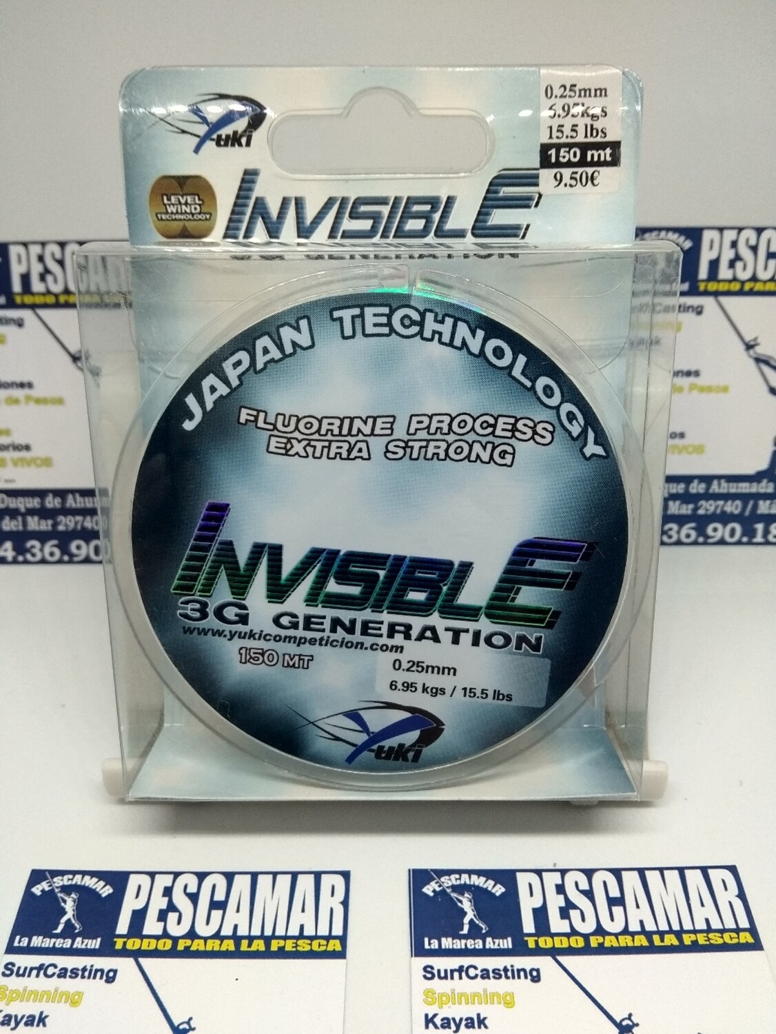 Linea 150mt - 0.25mm - 6,95kg - yuki