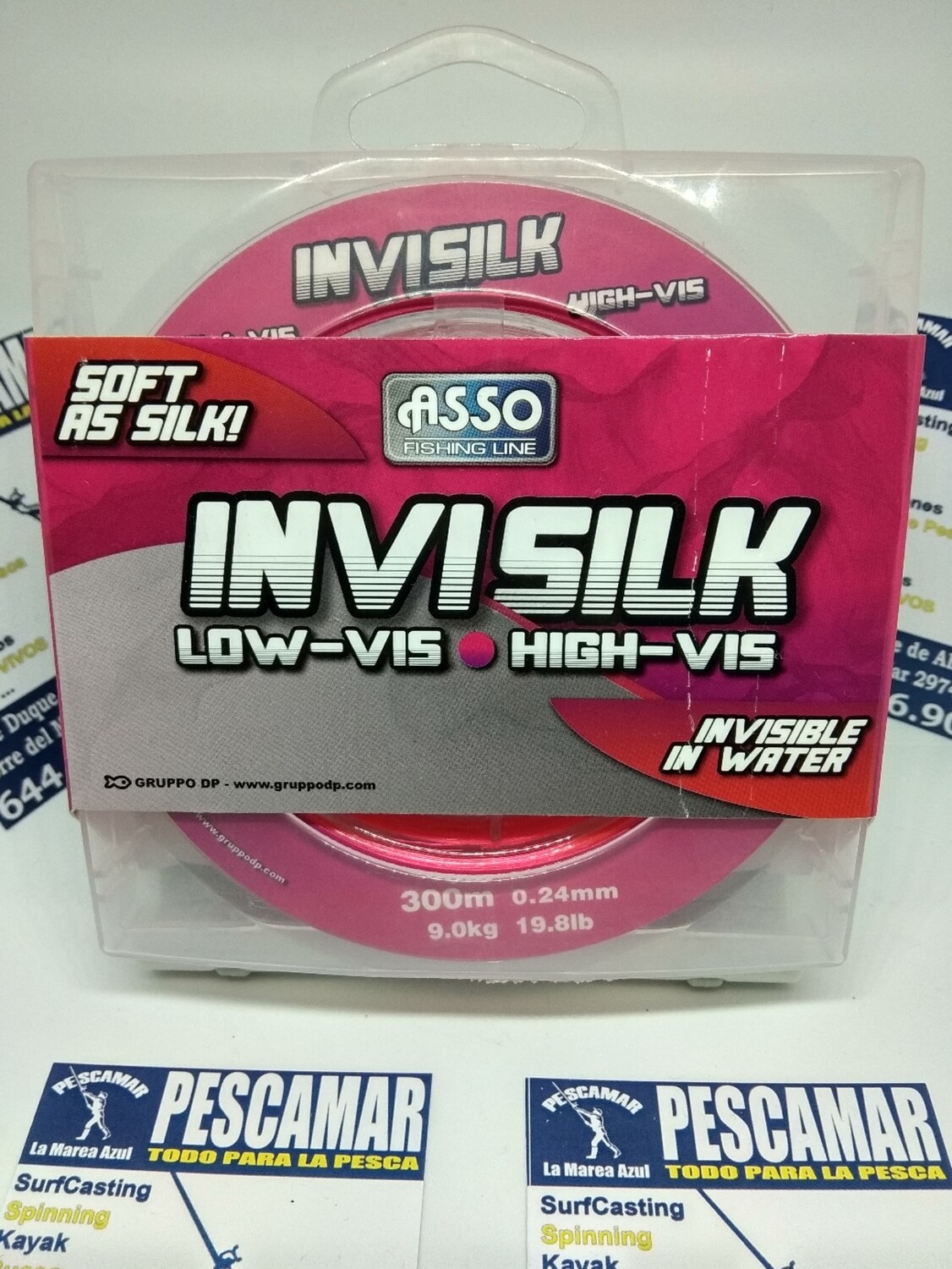Linea 300mt - 0.24mm - 9kg - asso INVISILK