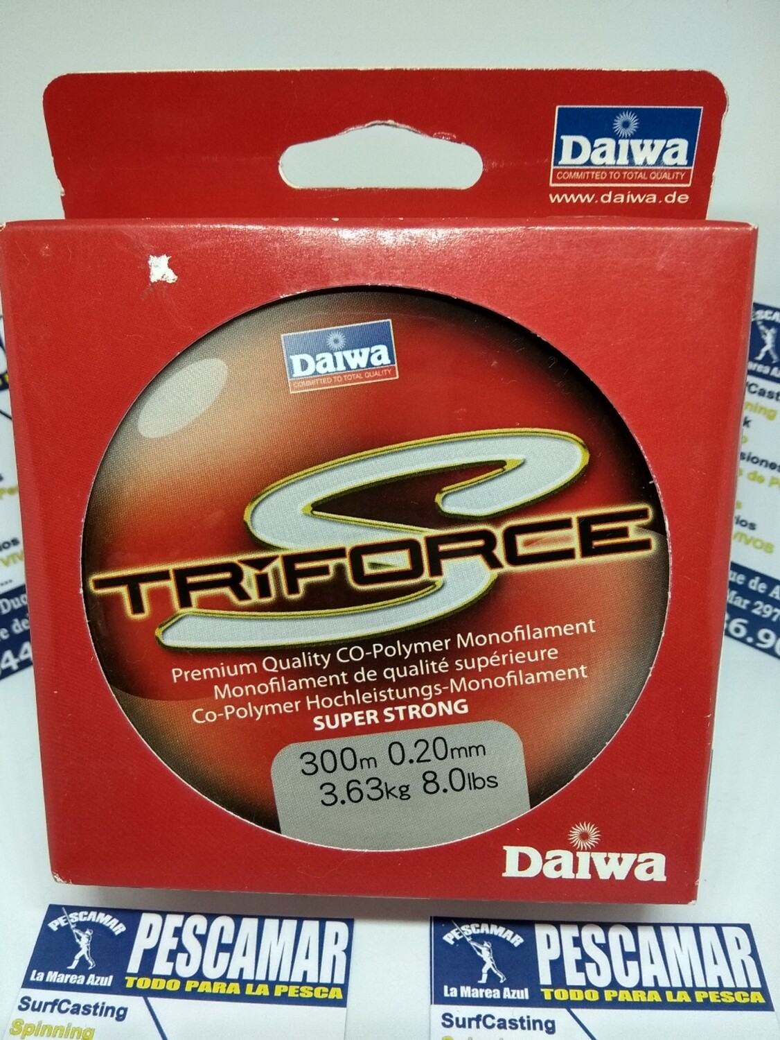 Linea 300mt - 0.20mm - 3,63kg - daiwa