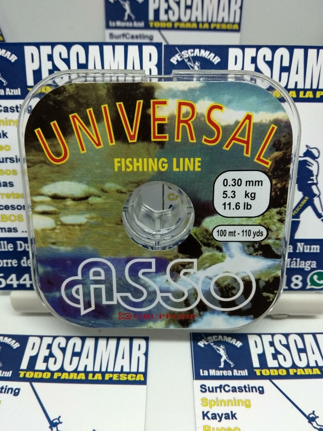 Linea 100mt - 0.30mm - 5,3kg - asso