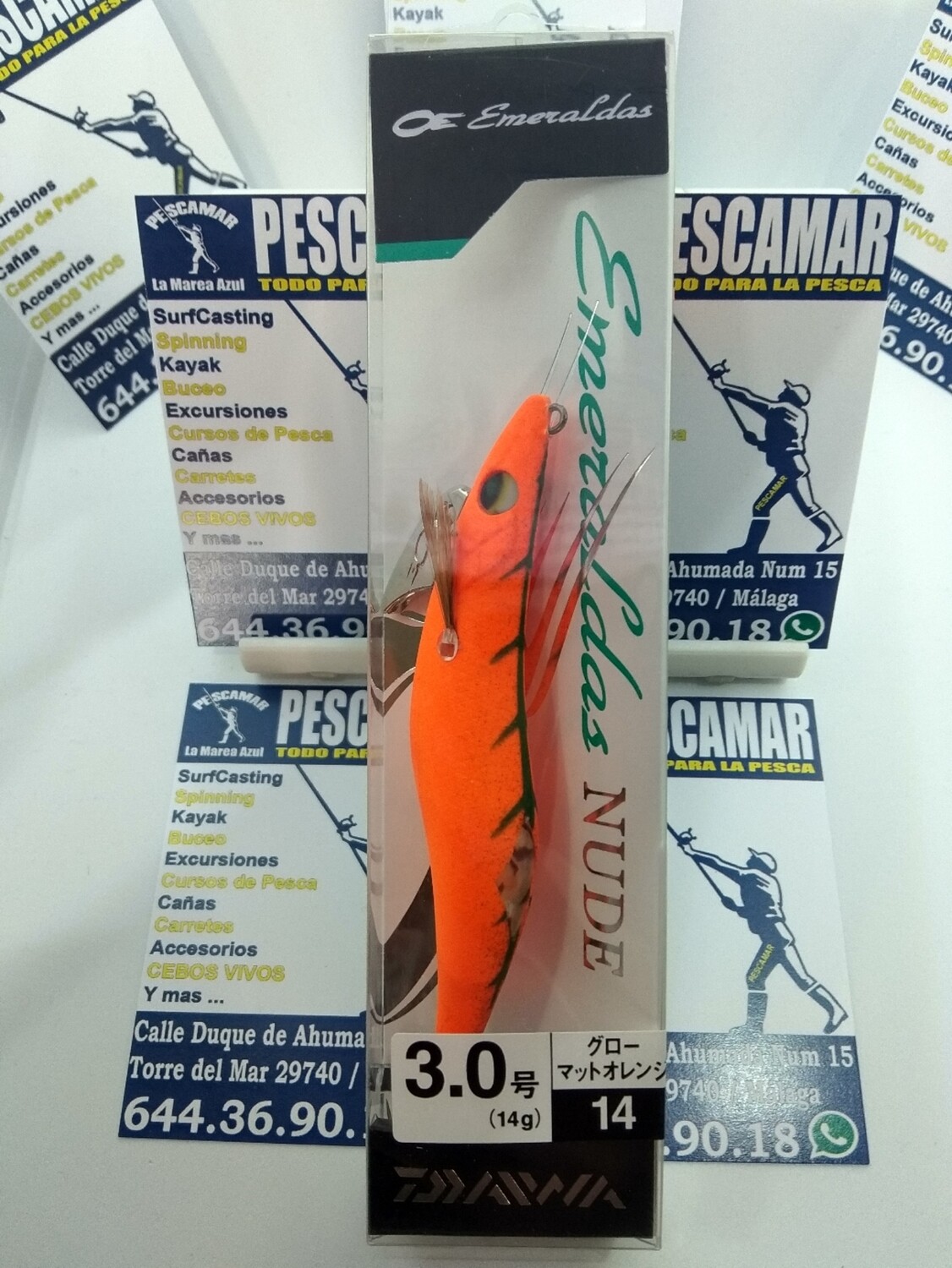 Señuelo Pajarito OE EMERALDAS NUDE 3.0 - 14g - c14 - daiwa
