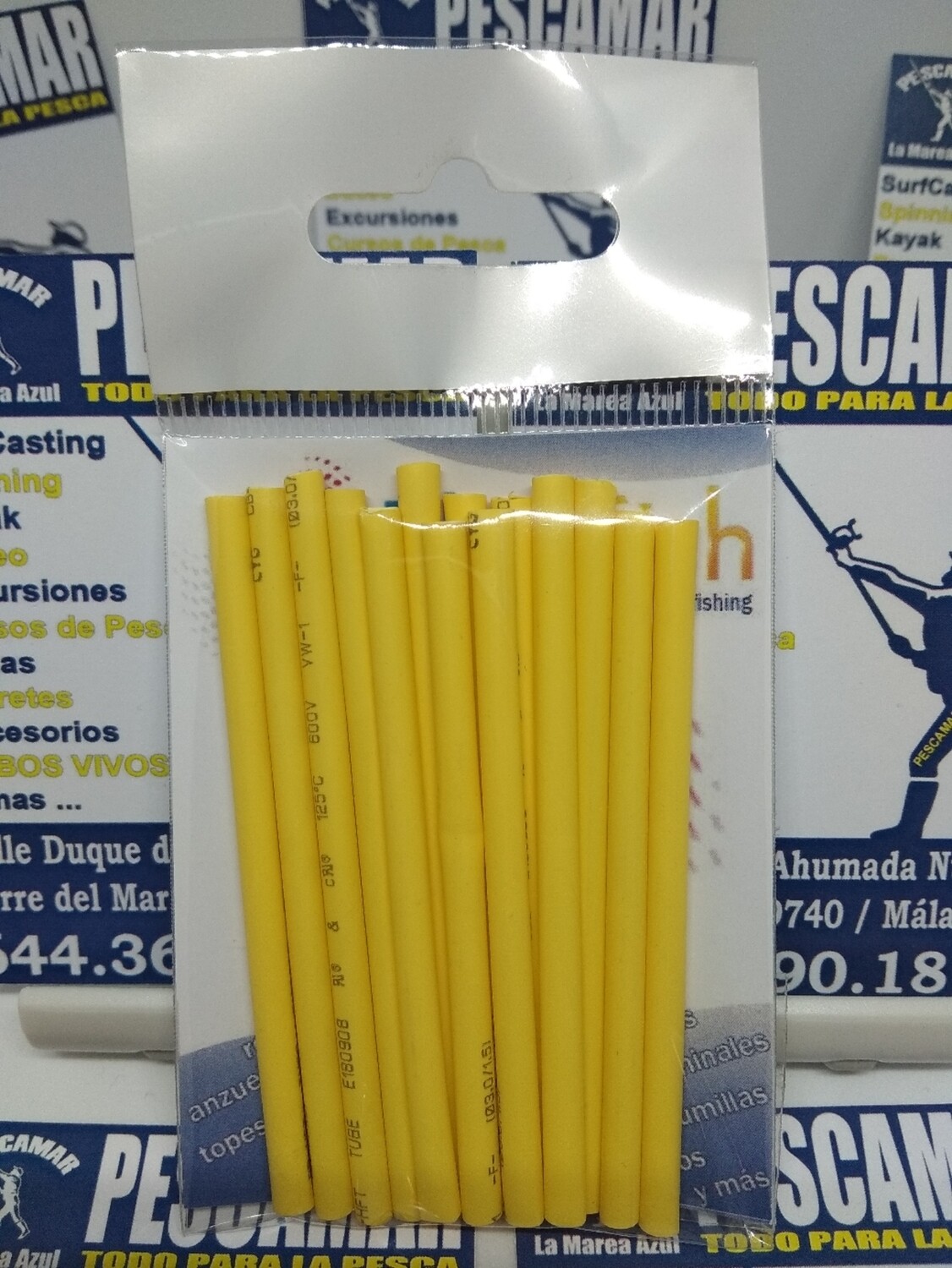 Tubo termoretractil 3.0/1.5mm - 1mt - amarillo