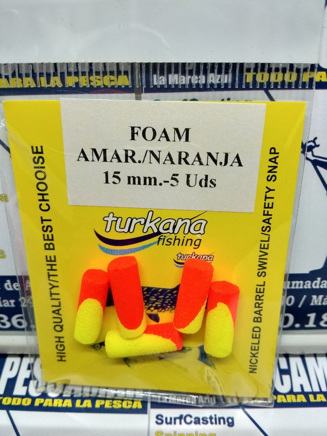 Perla flotante foam 15mm - 5 unid - turkana