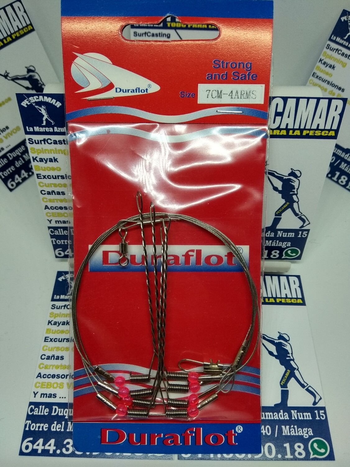 Bajo metal 4 brazos - 7cm