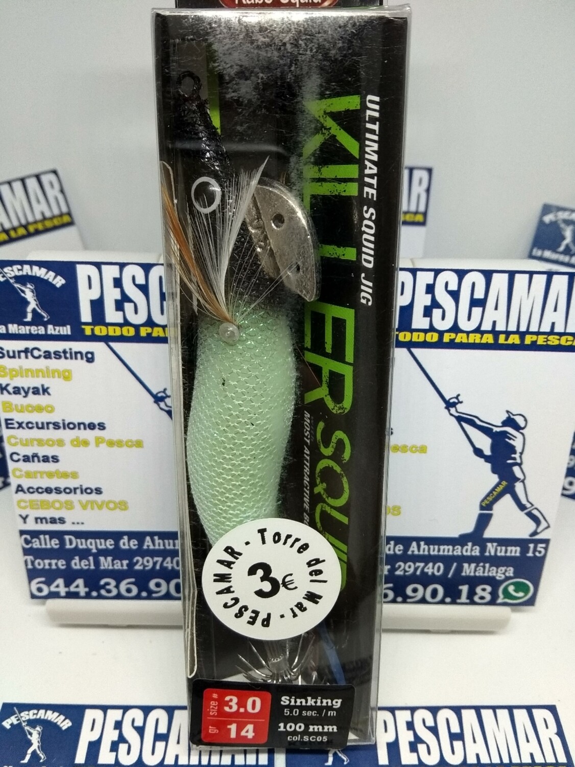 Señuelo pajarito killer 100mm - 3.0 - 14gr - plomada - color SC05