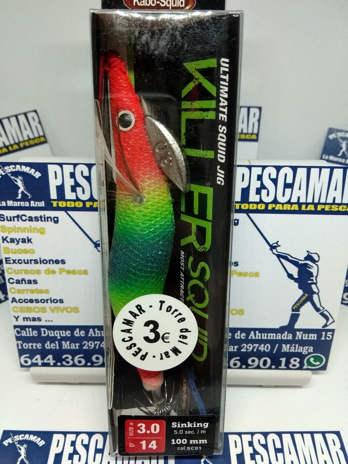 Señuelo pajarito killer 100mm - 3.0 - 14gr - plomada - color SC01