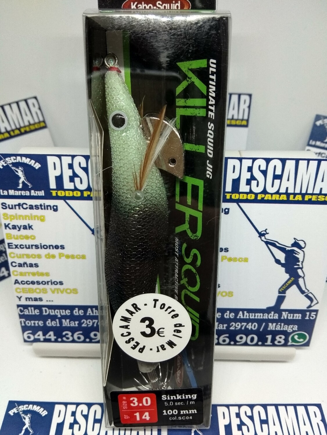 Señuelo pajarito killer 100mm - 3.0 - 14gr - plomada - color SC04