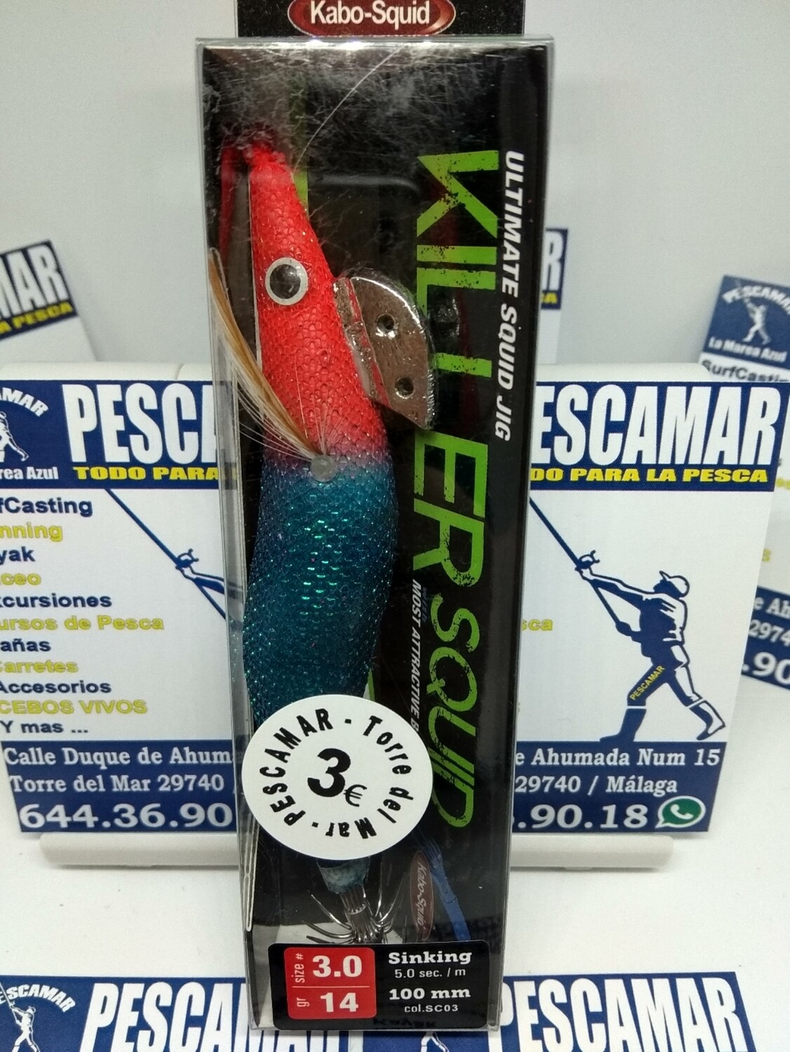 Señuelo pajarito killer 100mm - 3.0 - 14gr - plomada - color SC03