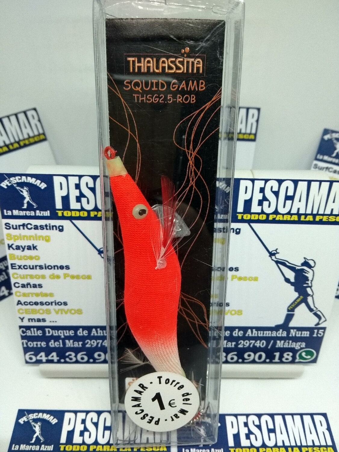 Señuelo pajarito thalassita 2.5 - plomada - luminosa
