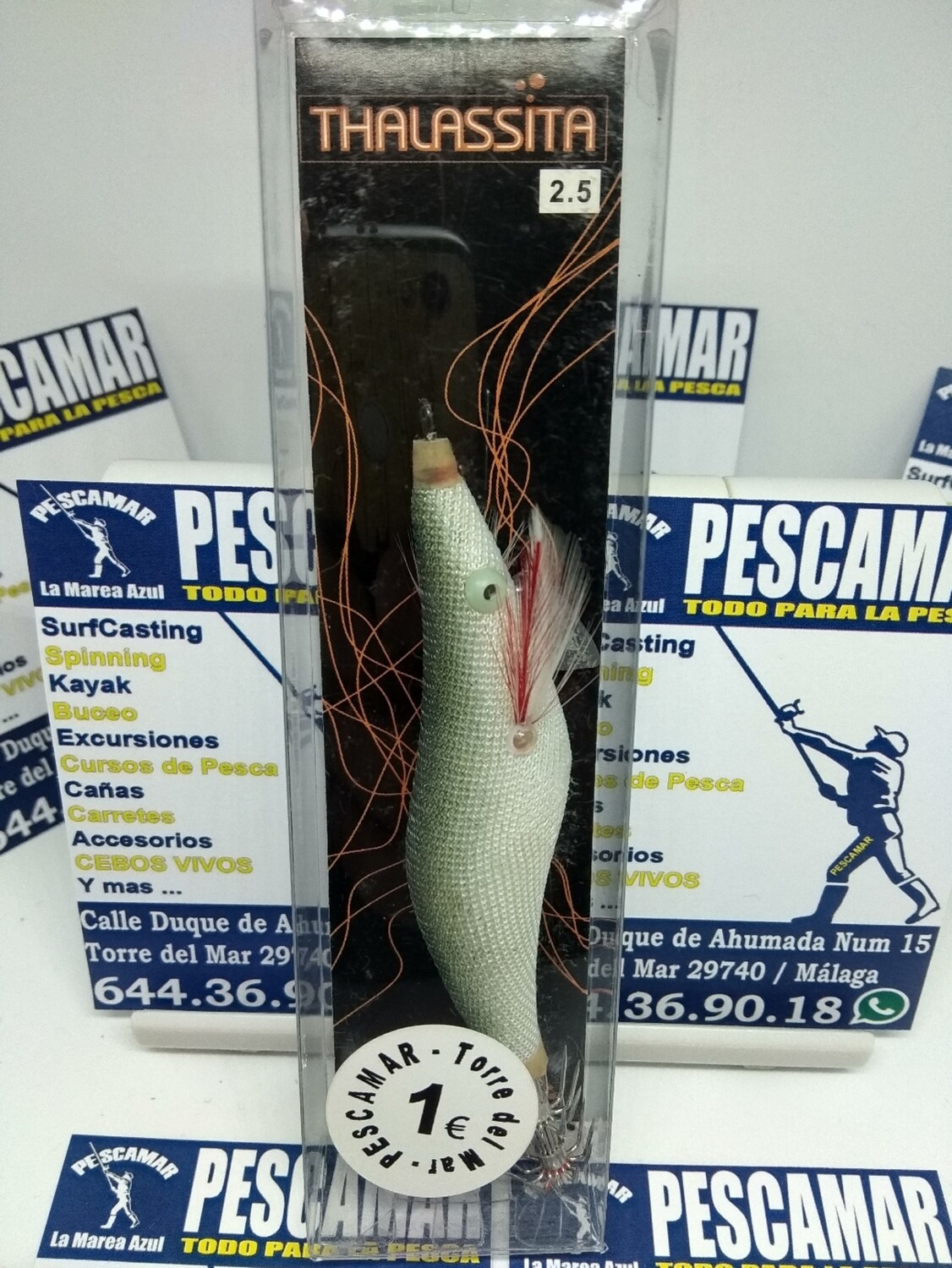 Señuelo pajarito thalassita 2.5 - plomada - luminosa