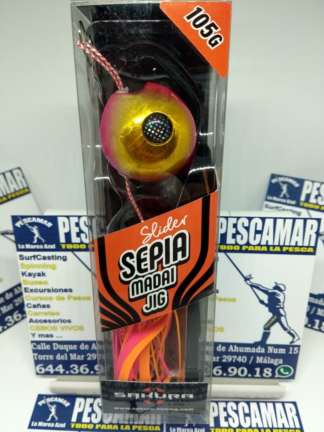 Jig Sepia slider Madai SAKURA - 105gr - color golden pink