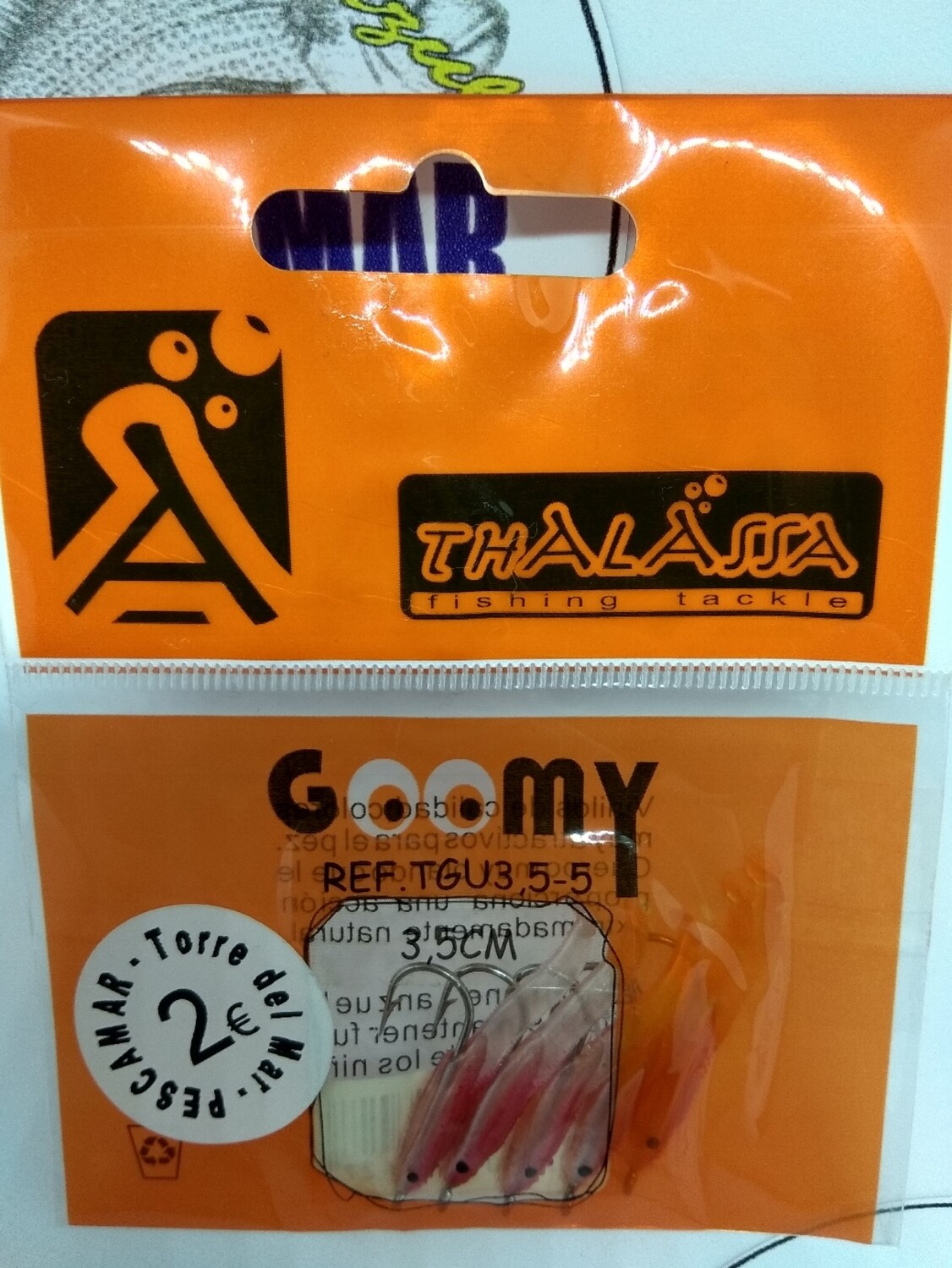Vinilo Goomy 3,5 - 5unid - blanco/rojo
