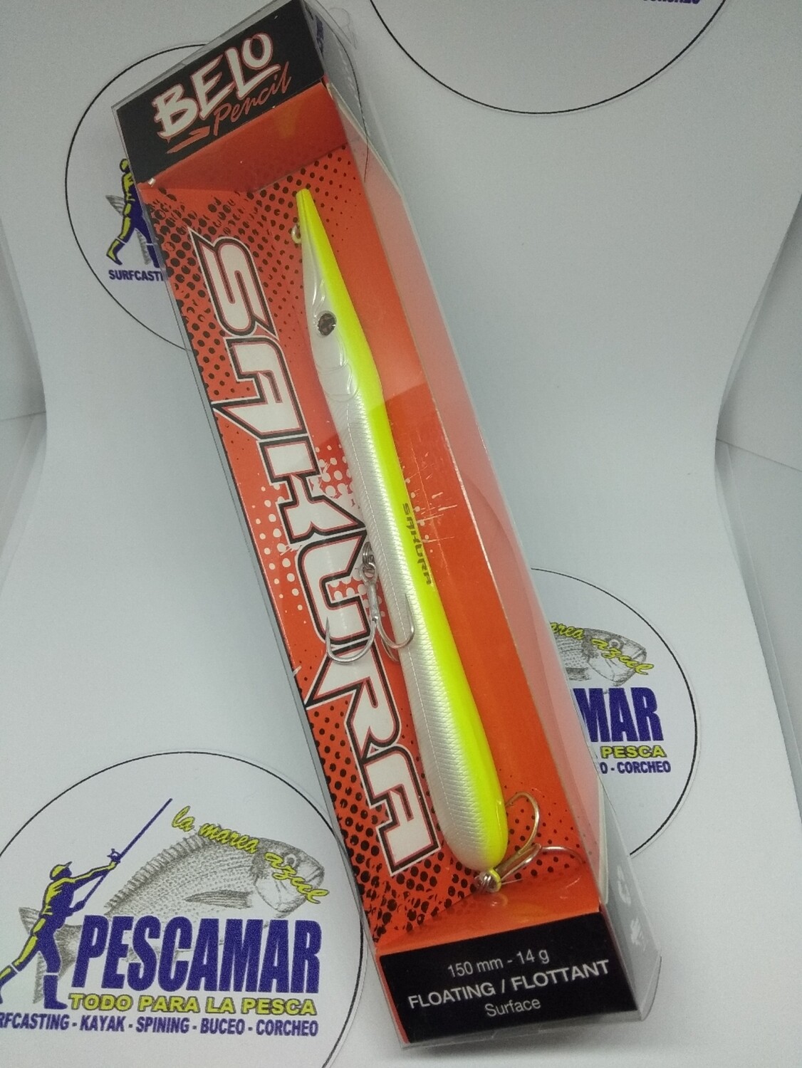Paseante Sakura Belo Pencil 1500mm - 14gr - Floting - pearl lemon