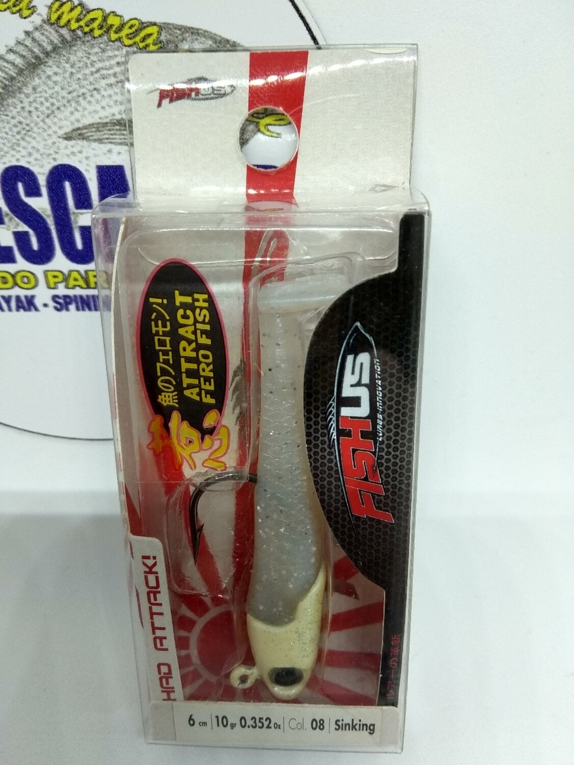 Jig Head fishus 6cm - 10gr - color 08