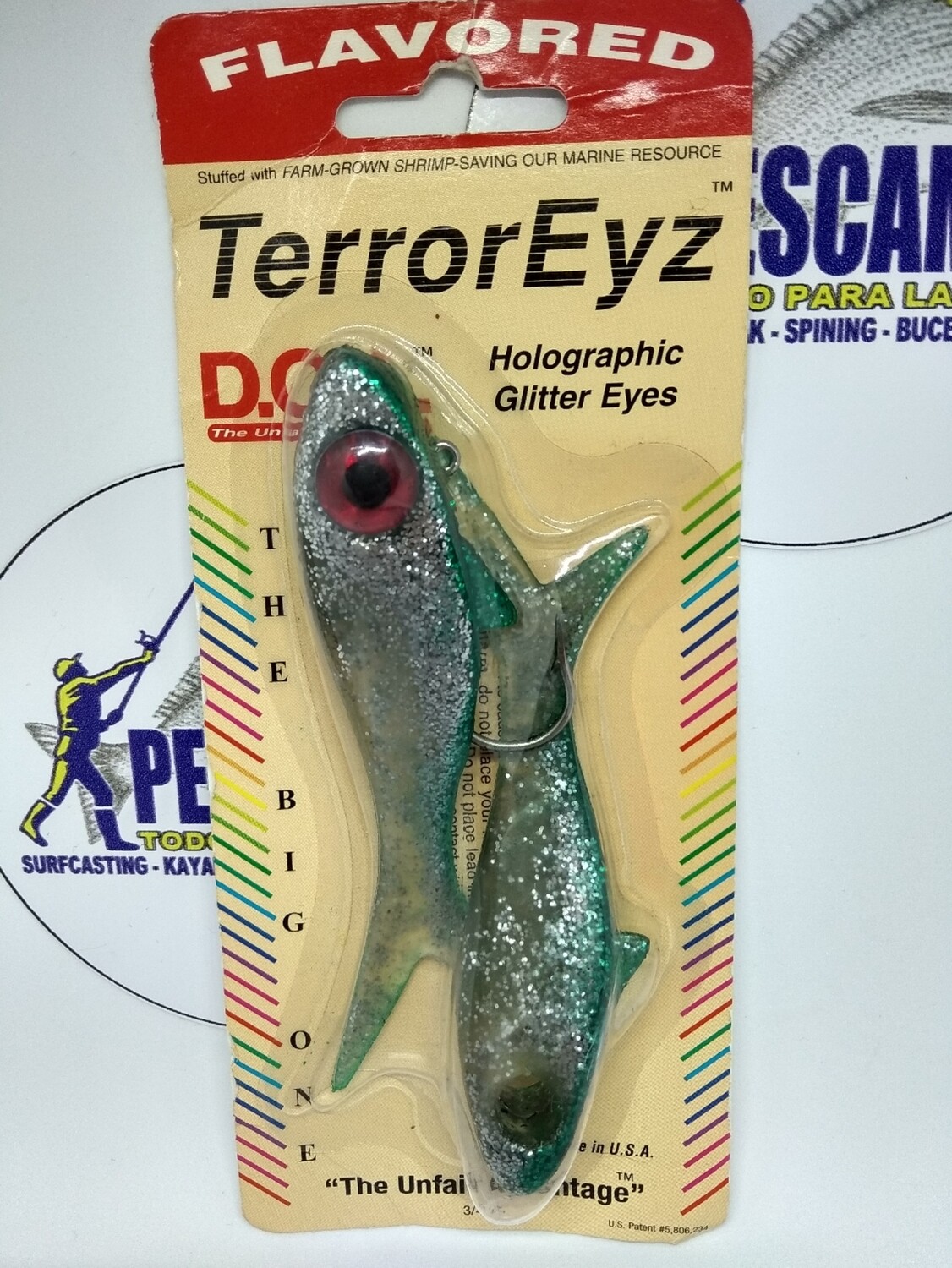 Jig Head TerrorEyz DOA - 3/4oz - 2gomas/1cabeza