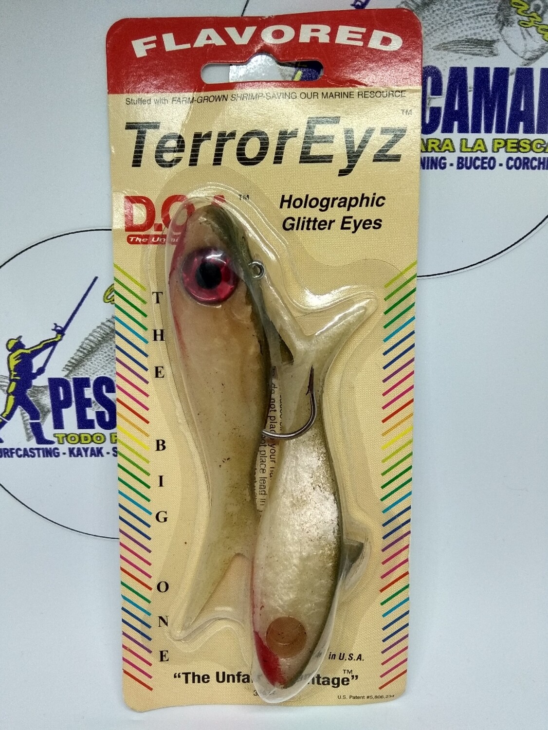 Jig Head TerrorEyz DOA - 3/4oz - 2gomas/1cabeza