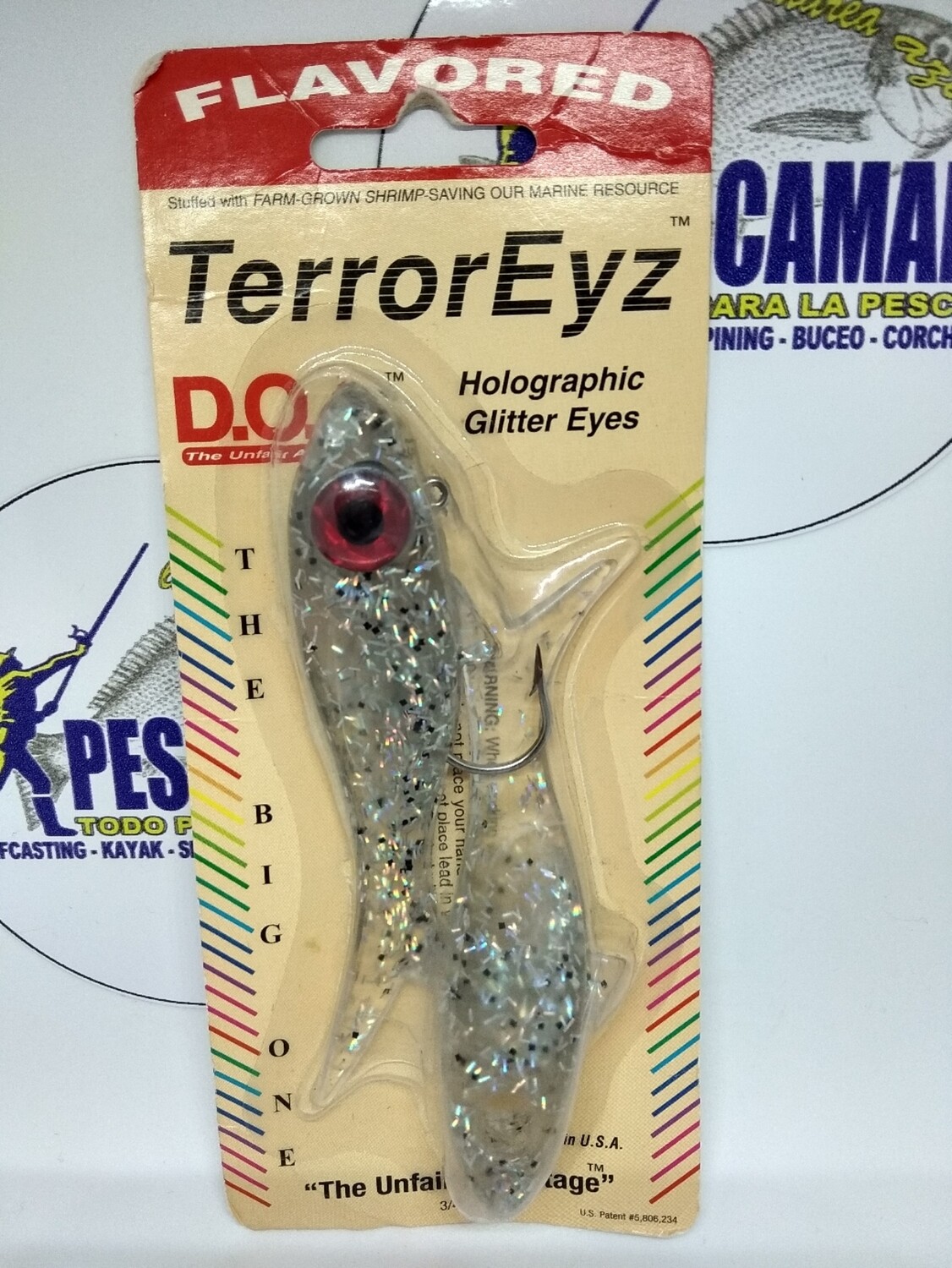 Jig Head TerrorEyz DOA - 3/4oz - 2gomas/1cabeza