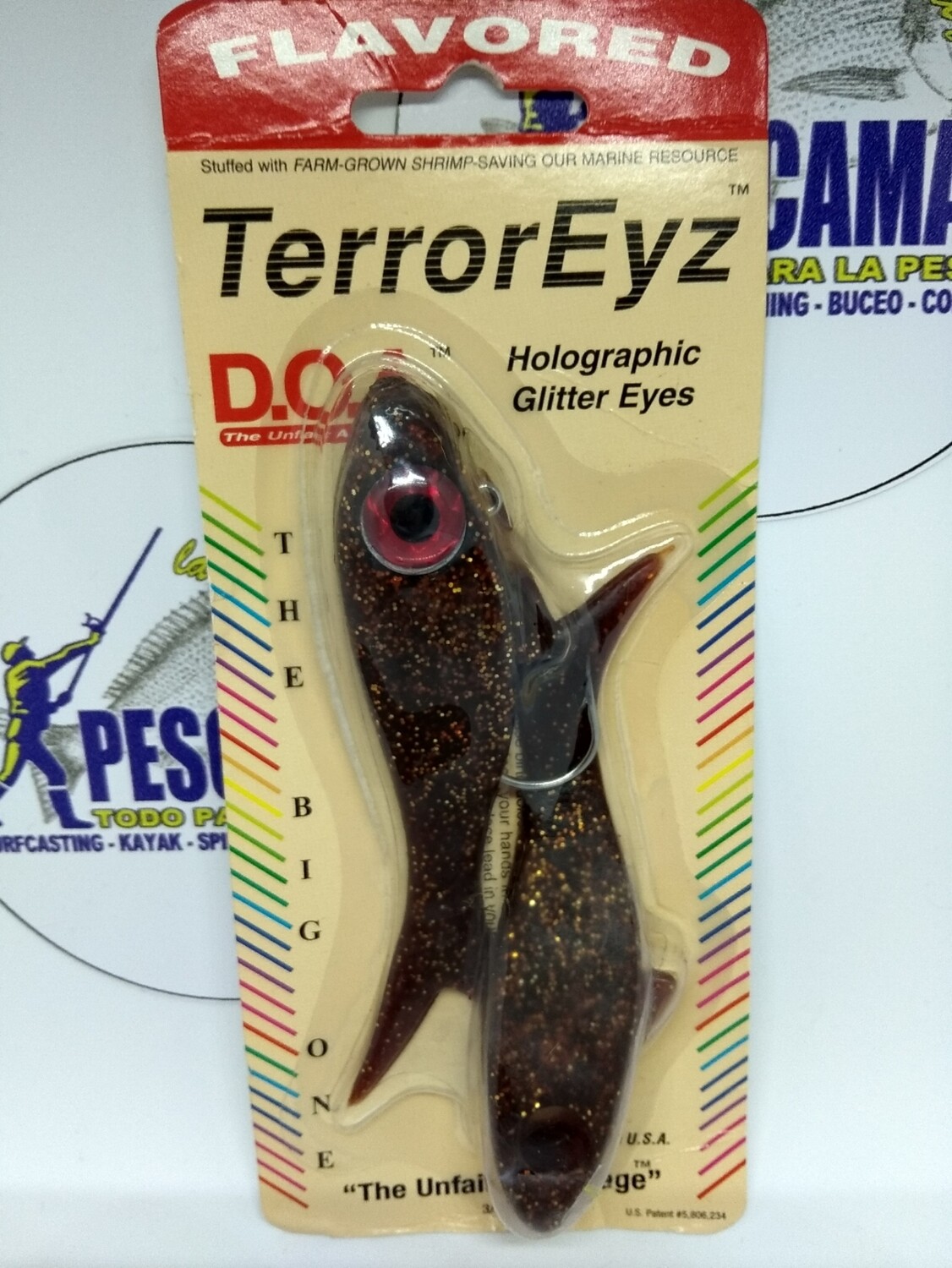 Jig Head TerrorEyz DOA - 3/4oz - 2gomas/1cabeza