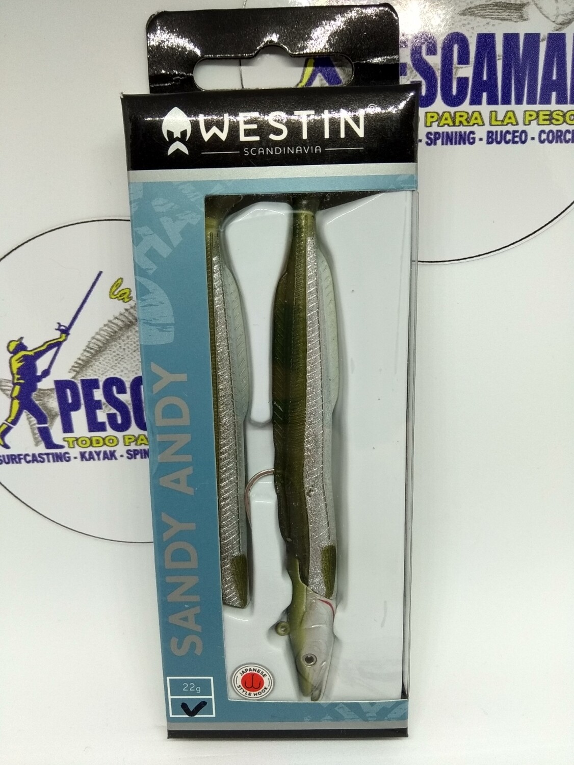 Jig Head Westin Sandy Andy 13cm - 22gr - 2gomas/1cabeza