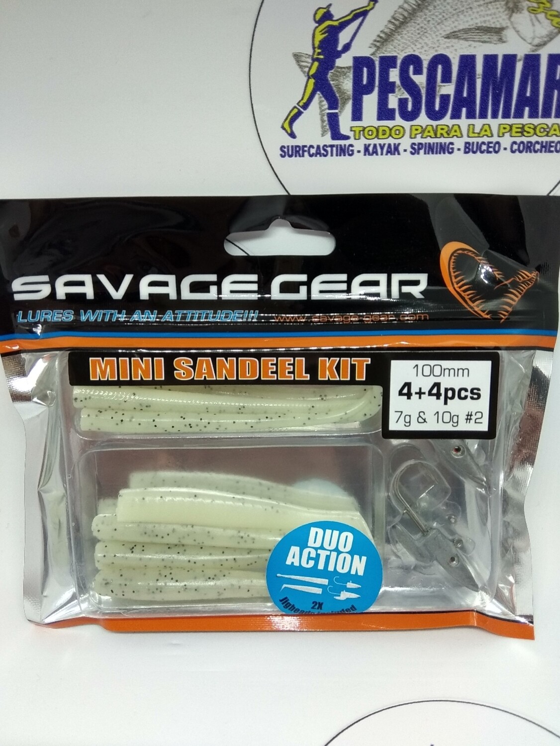 Jig Head Savage Duo 100mm - 4+4pcs - 7gr/10gr - color glow