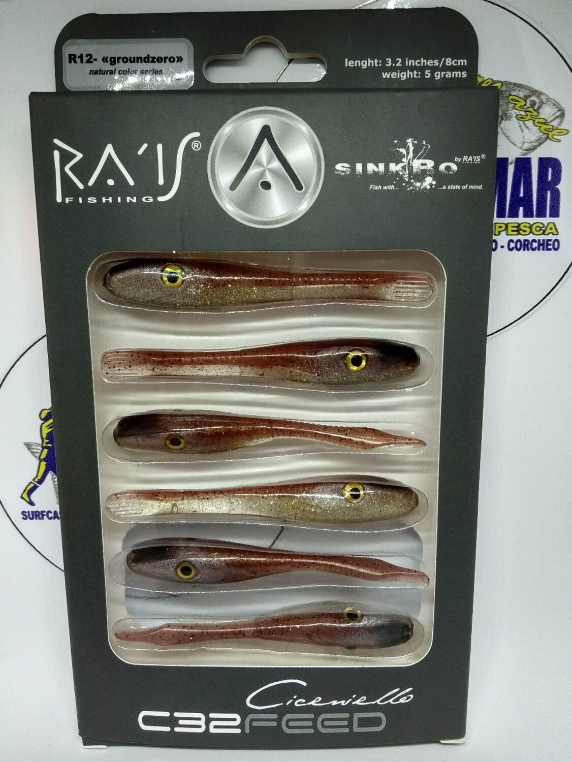 Vinilo RAIS C32Feed 8cm - 5gr - 6unid - color R12