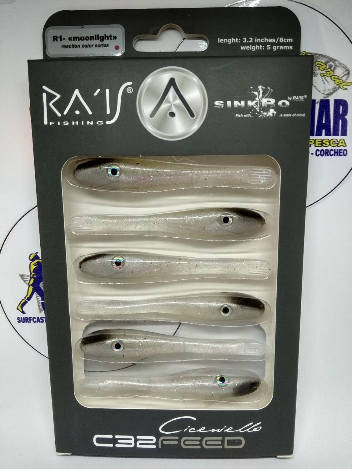 Vinilo RAIS C32Feed 8cm - 5gr - 6unid - color R1